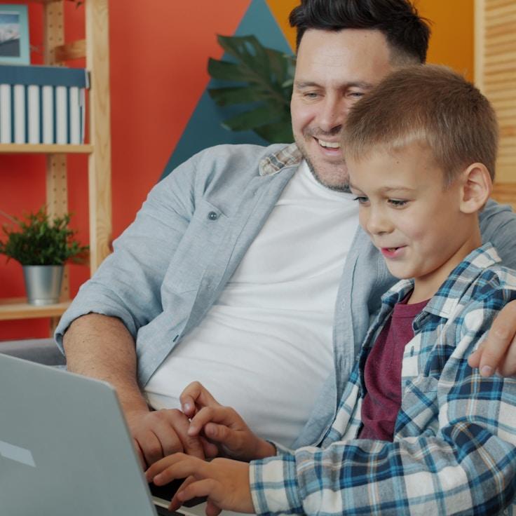 Mobile app project planning workspace with devices and development tools